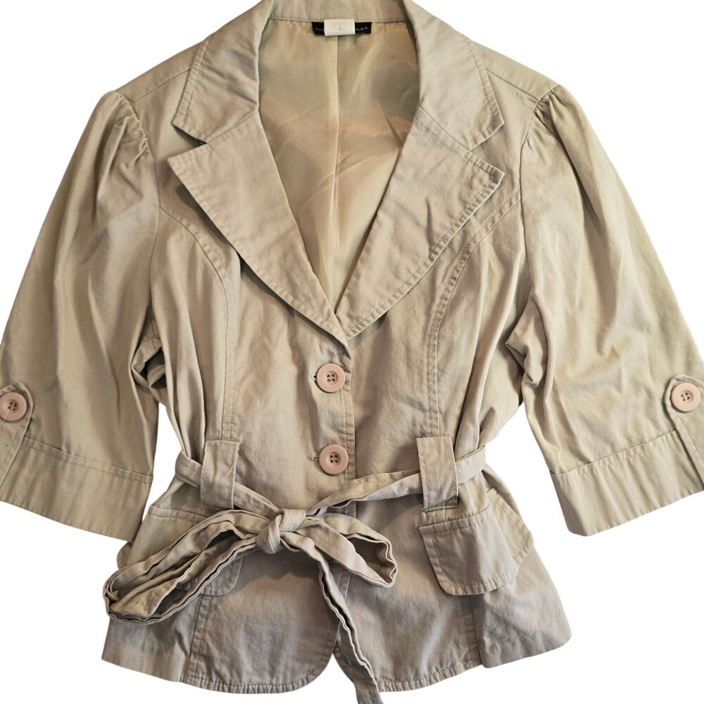 Vintage Y2K Urban Behavior Coquette Khaki Button Up Size L